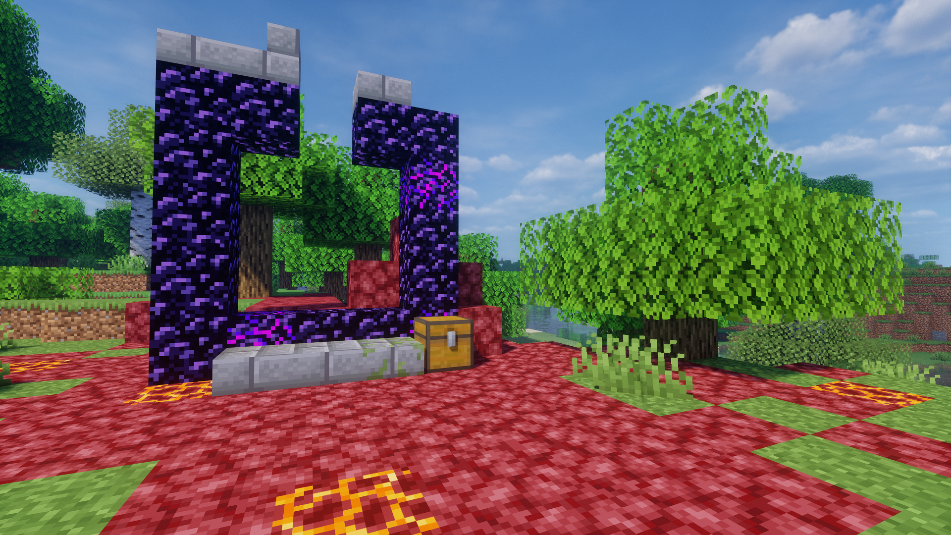 Example Minecraft landscape option