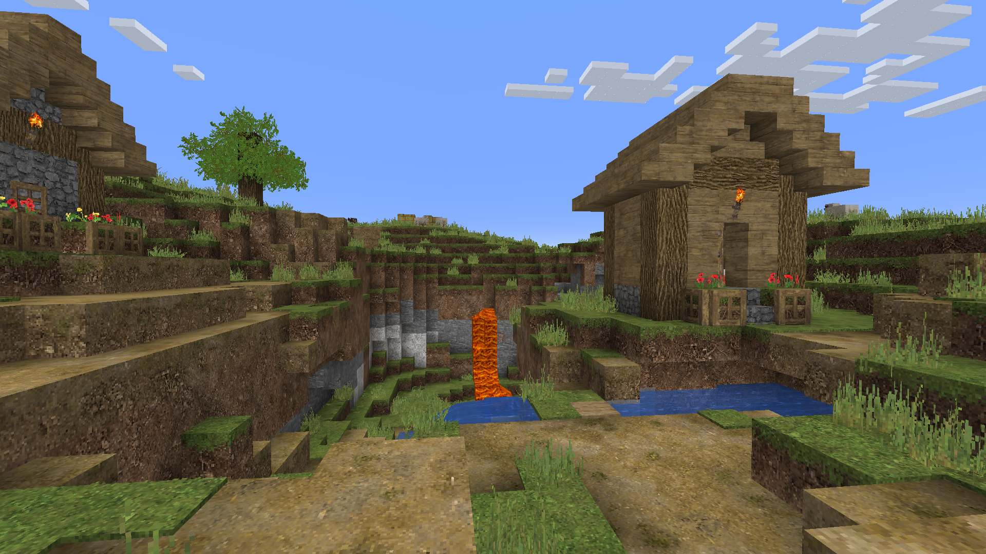 Example Minecraft landscape option