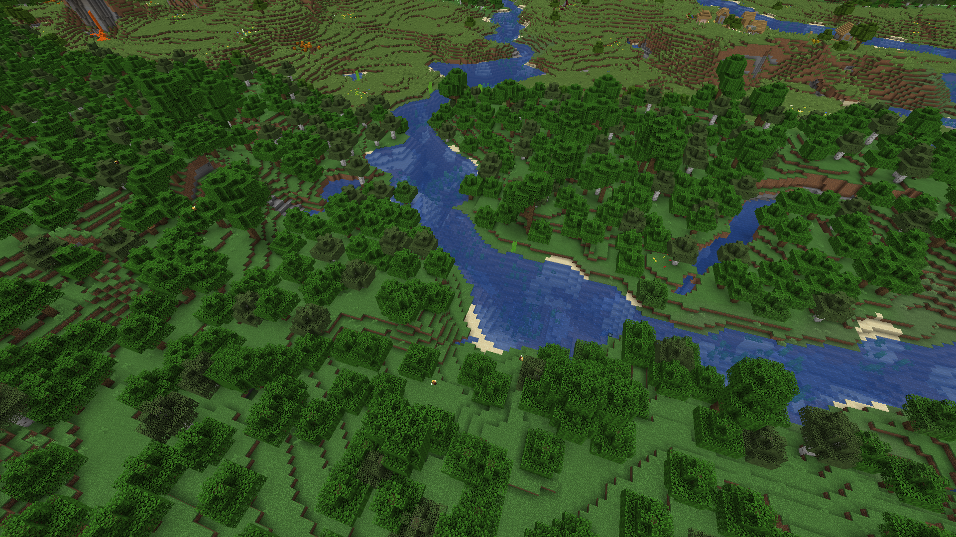 Example Minecraft landscape option