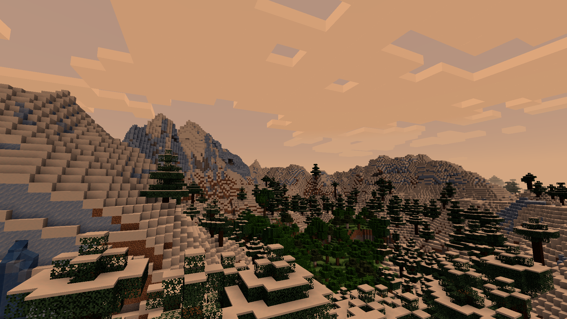 Example Minecraft landscape option