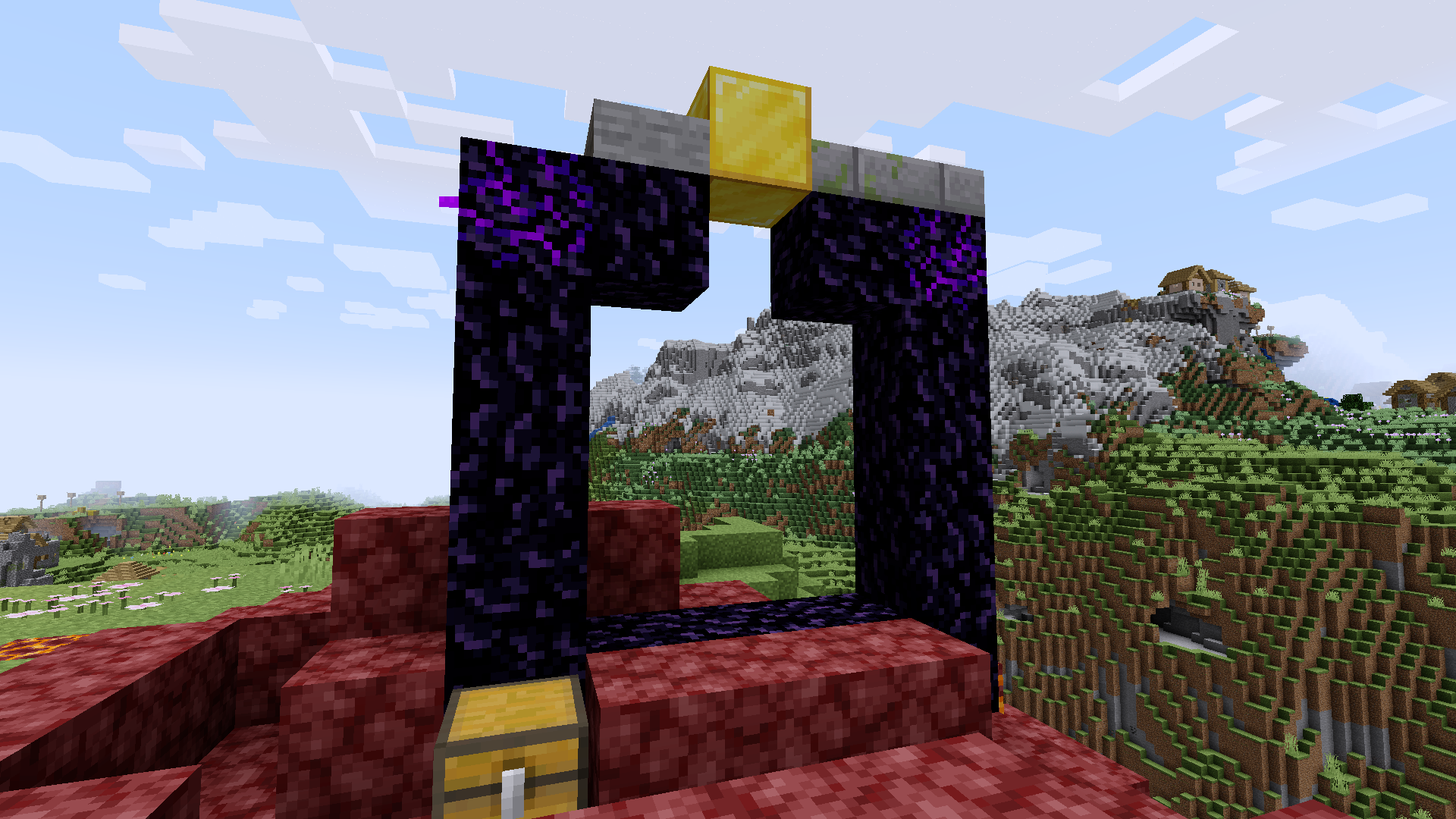 Example Minecraft landscape option