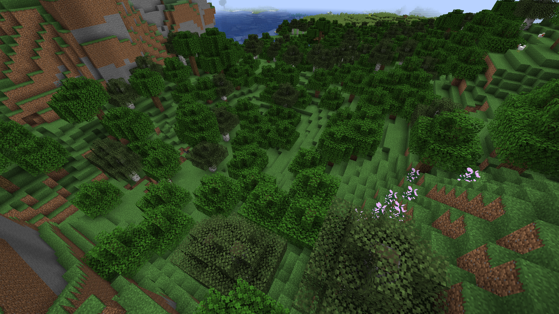 Example Minecraft landscape option