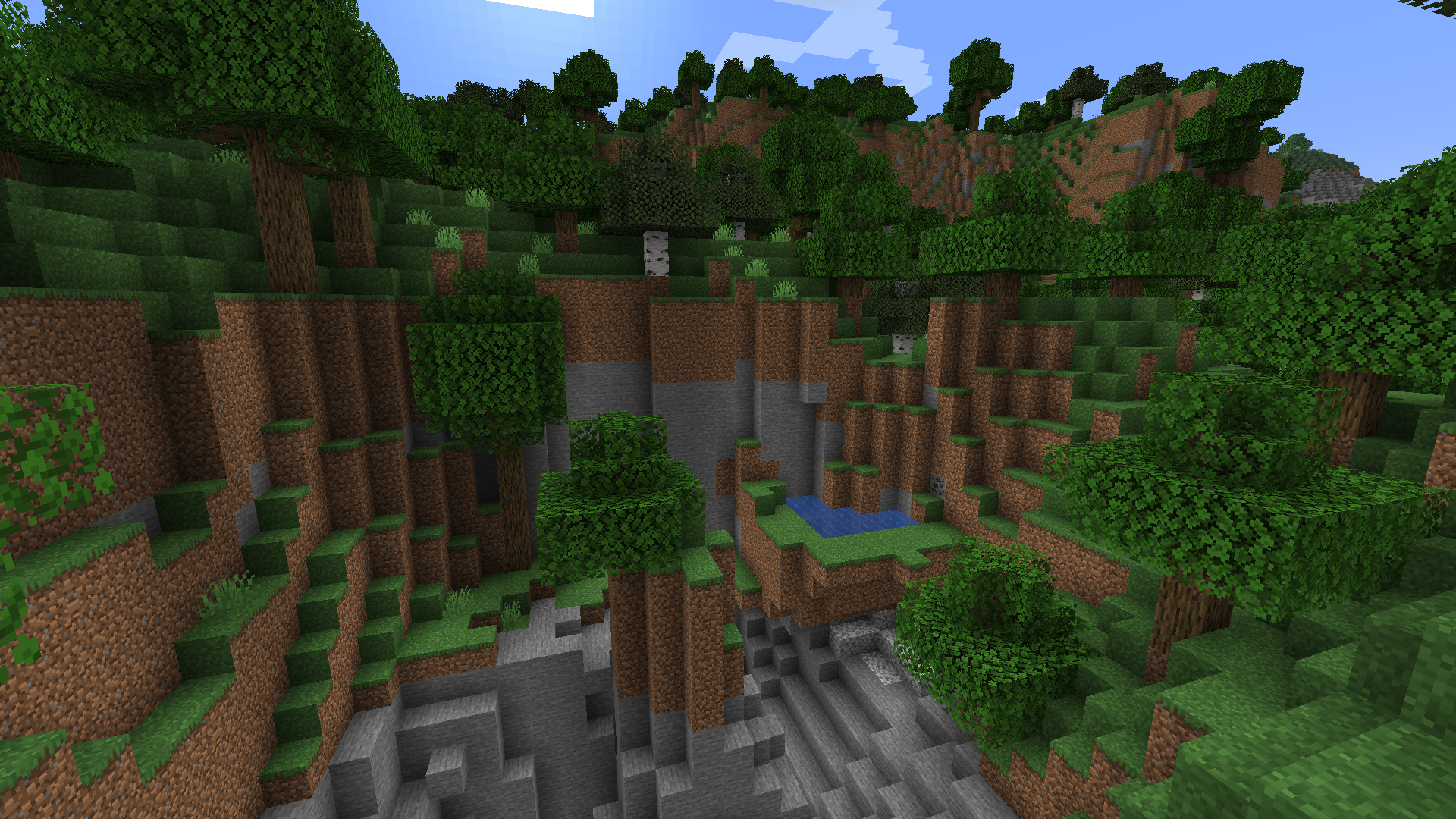 Example Minecraft landscape option